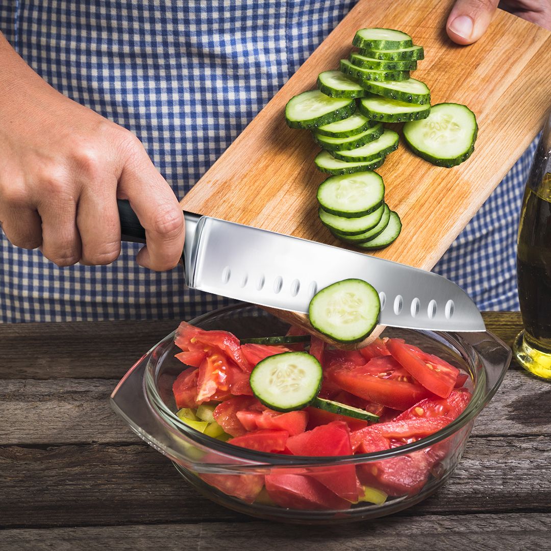 German Steel 7" Santoku Knife | SHAN ZU Knives