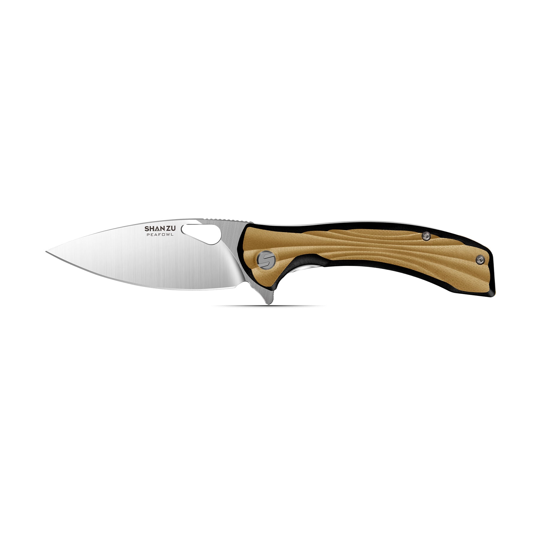 DarkGold Peafowl Folding Knife | SHAN ZU Knives