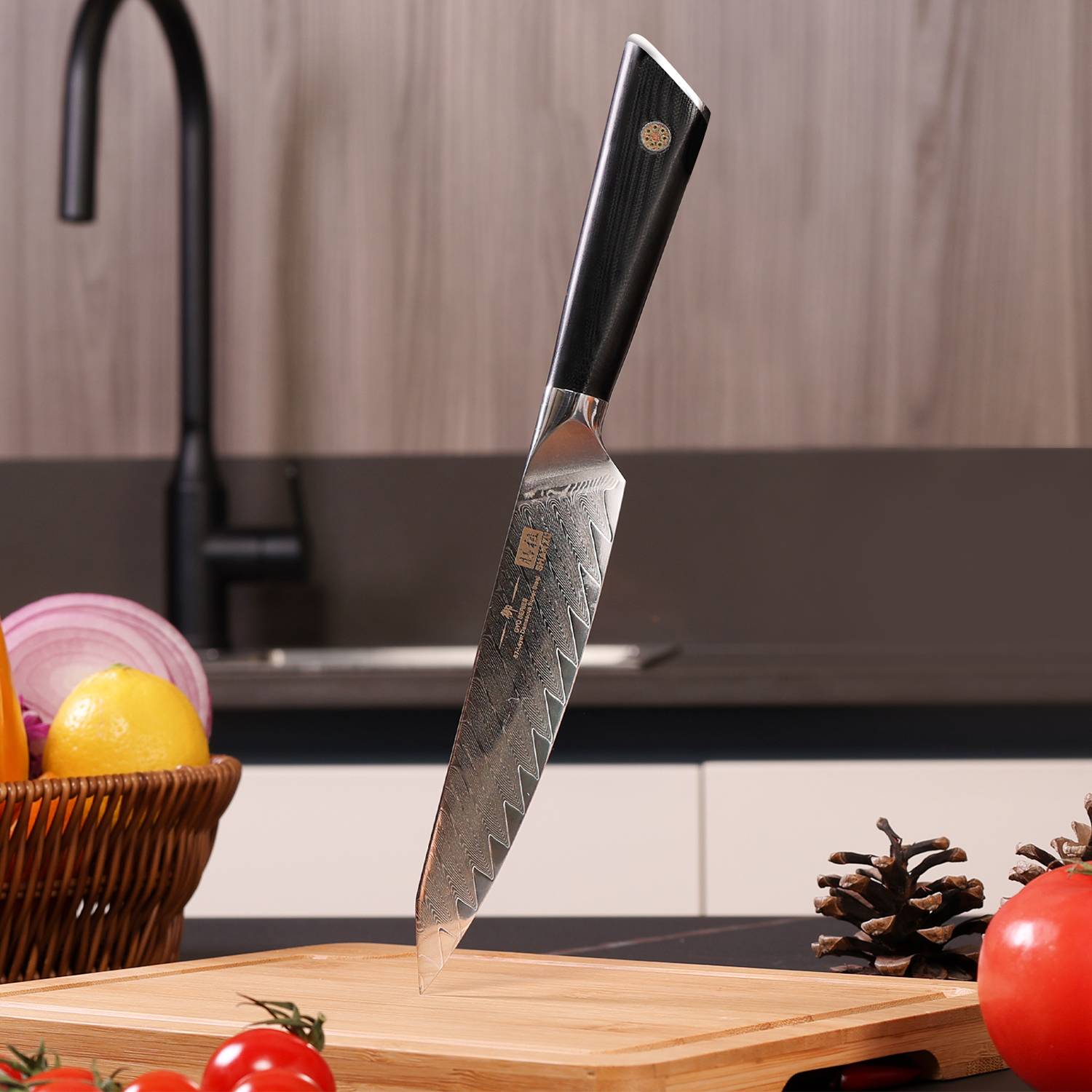 GYO Series Damascus Utility Knife | SHAN ZU Knvies