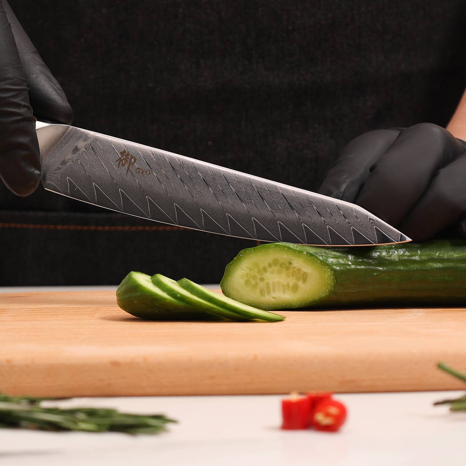 GYO Series Damascus Utility Knife | SHAN ZU Knvies