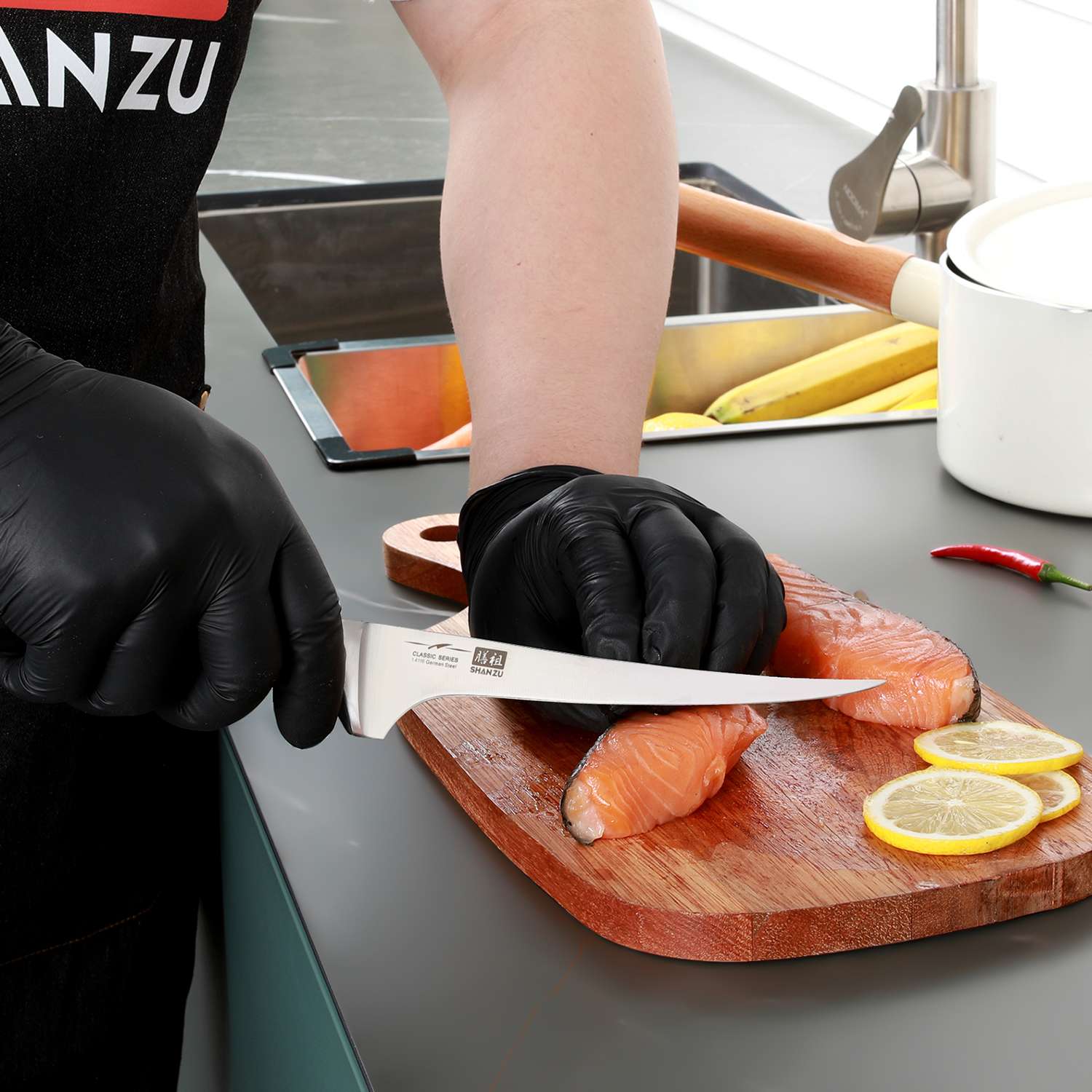 German Steel 7" Filet Knife | SHAN ZU Knives