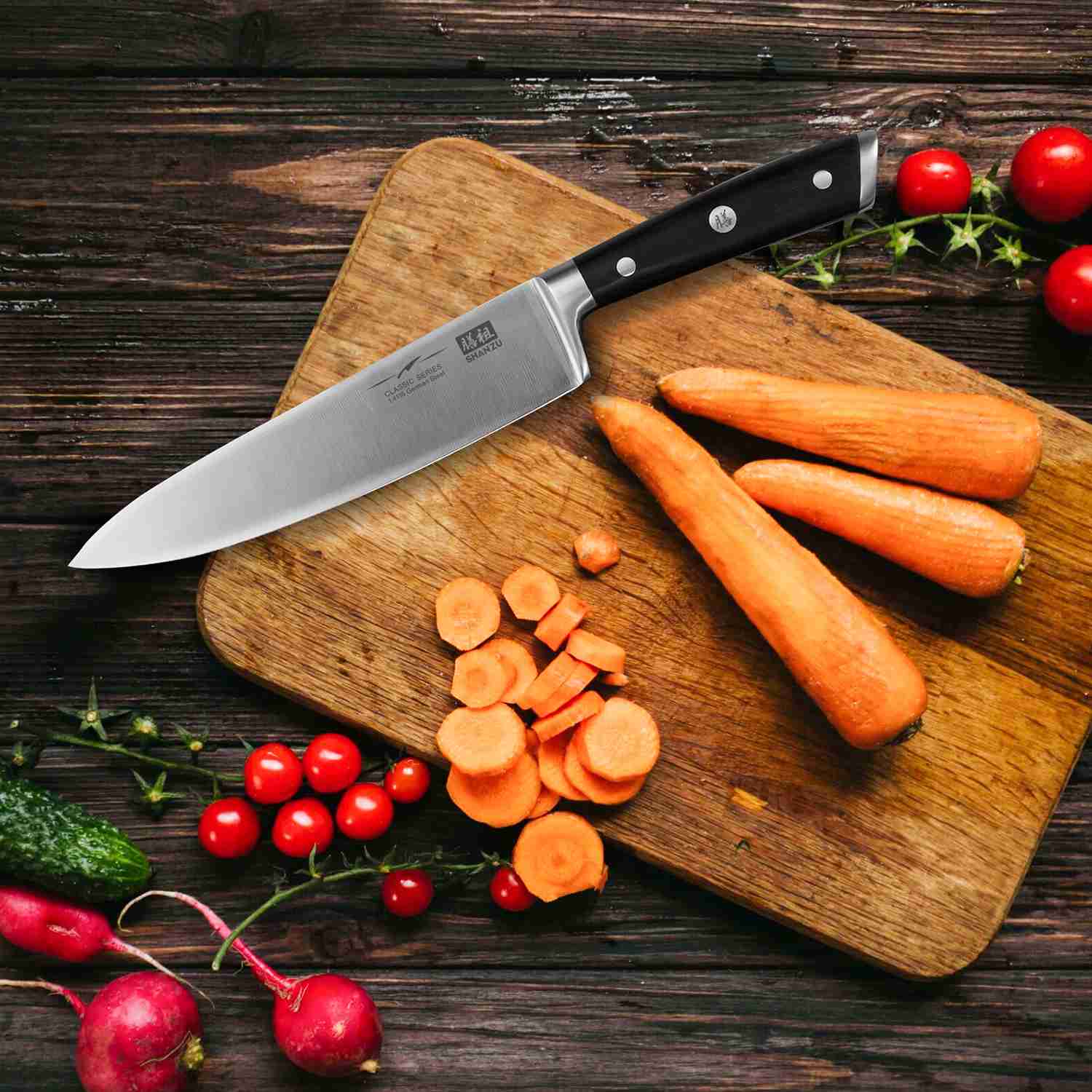 German Steel 8" Chef Knife | SHAN ZU Knives