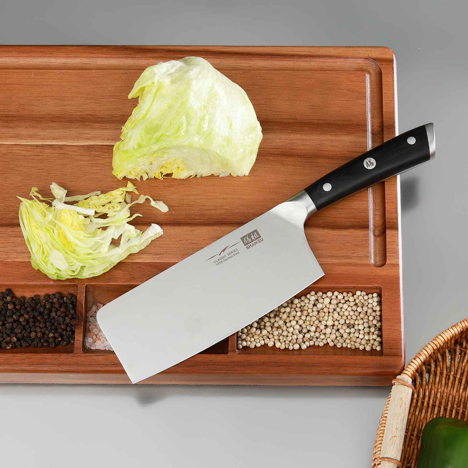 German Steel 7" chopping Knife | SHAN ZU Knives