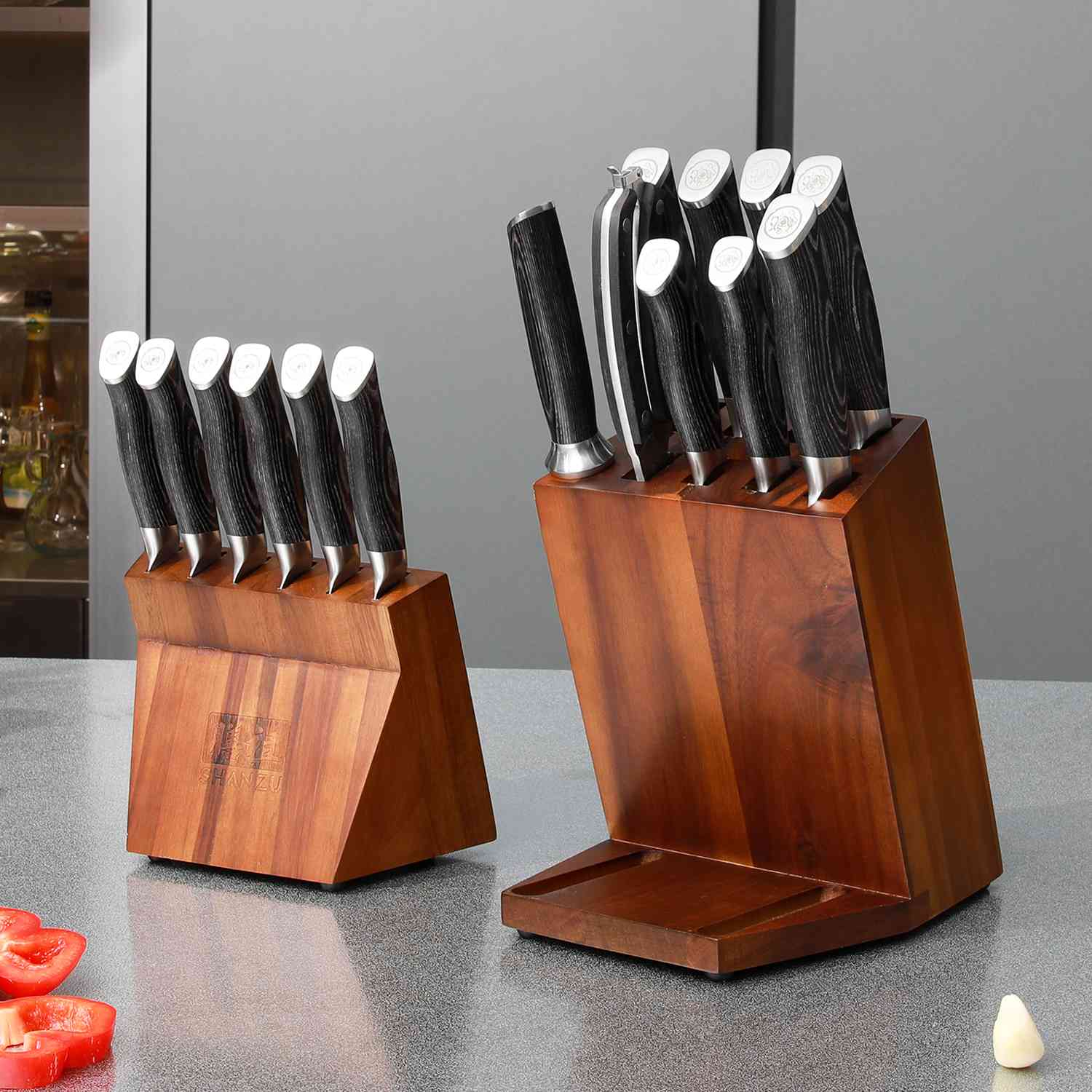 16-PCS Professional Japanese Knife Set | Genbu Sereis | SHAN ZU Knives
