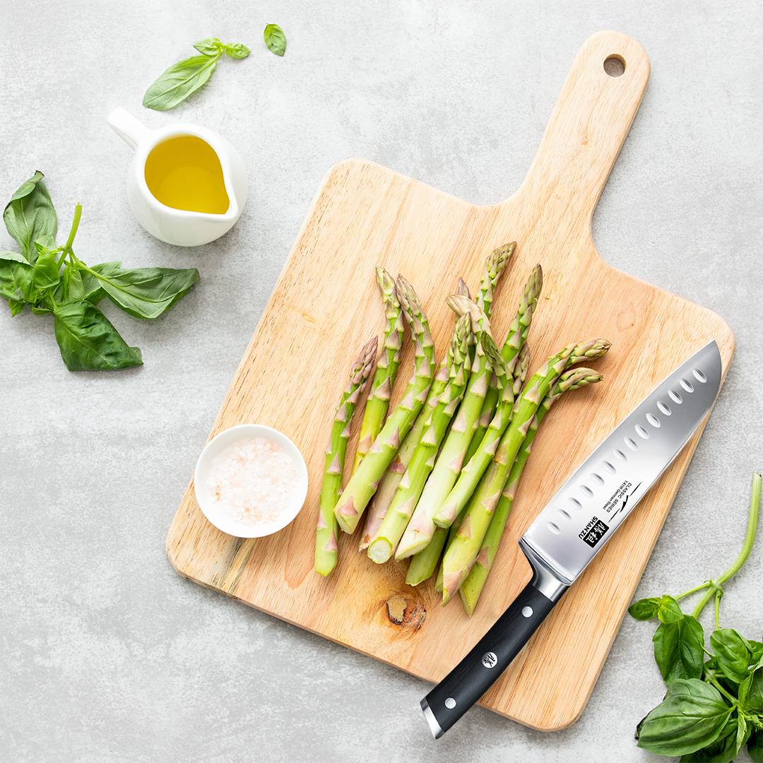 German Steel 7" Santoku Knife | SHAN ZU Knives