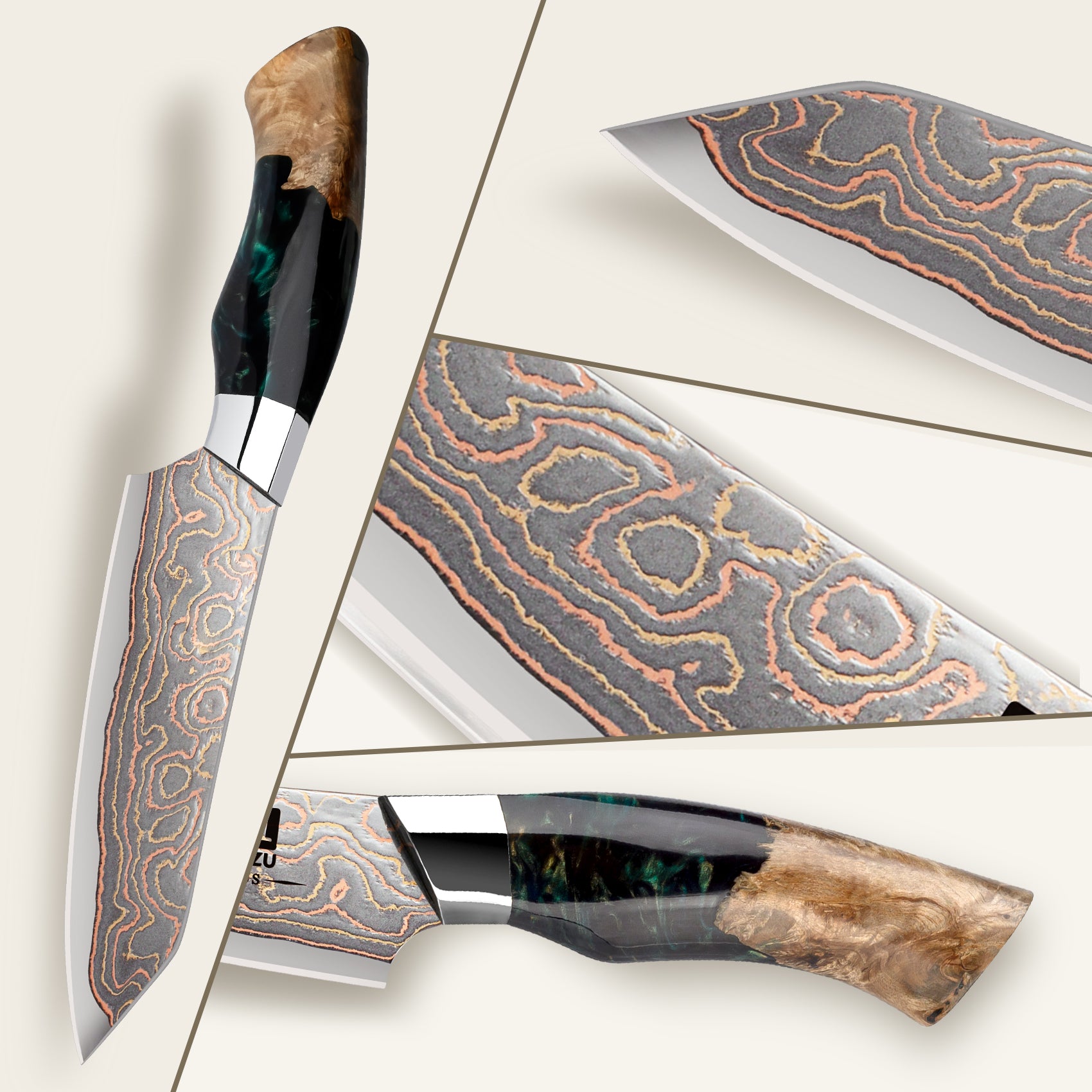 Damascus Knife Paring Knife | Venus Series | SHAN ZU Knives