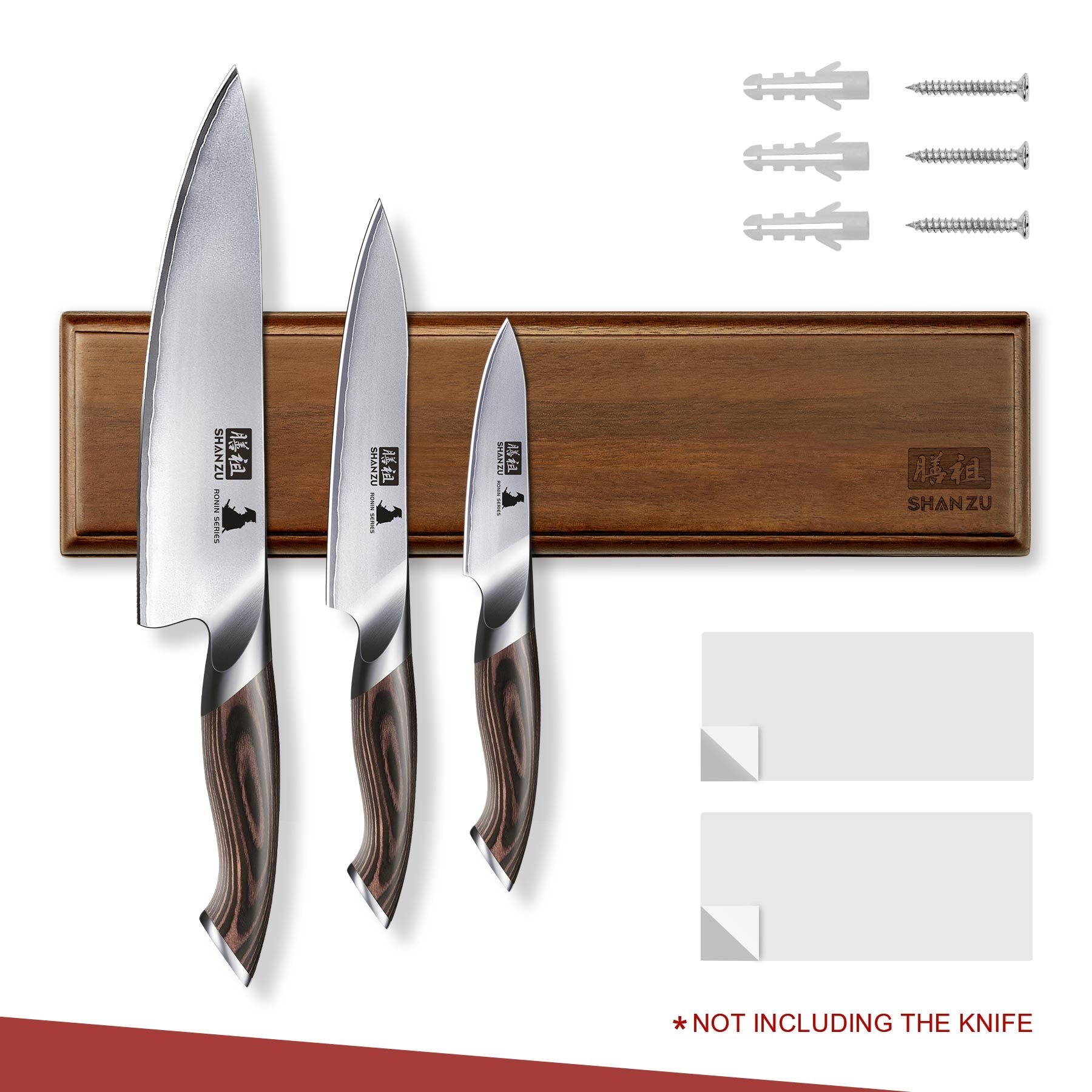 Magnetic knife block Set | SHAN ZU Knives | Ronin series