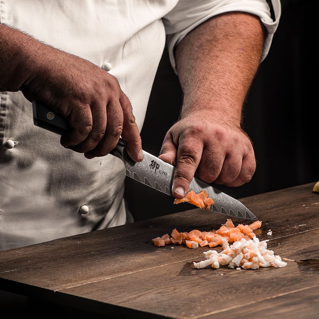 GYO Series Damascus Utility Knife | SHAN ZU Knvies
