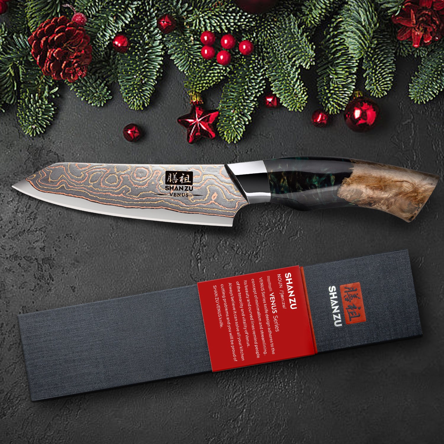 Damascus Knife Paring Knife | Venus Series | SHAN ZU Knives