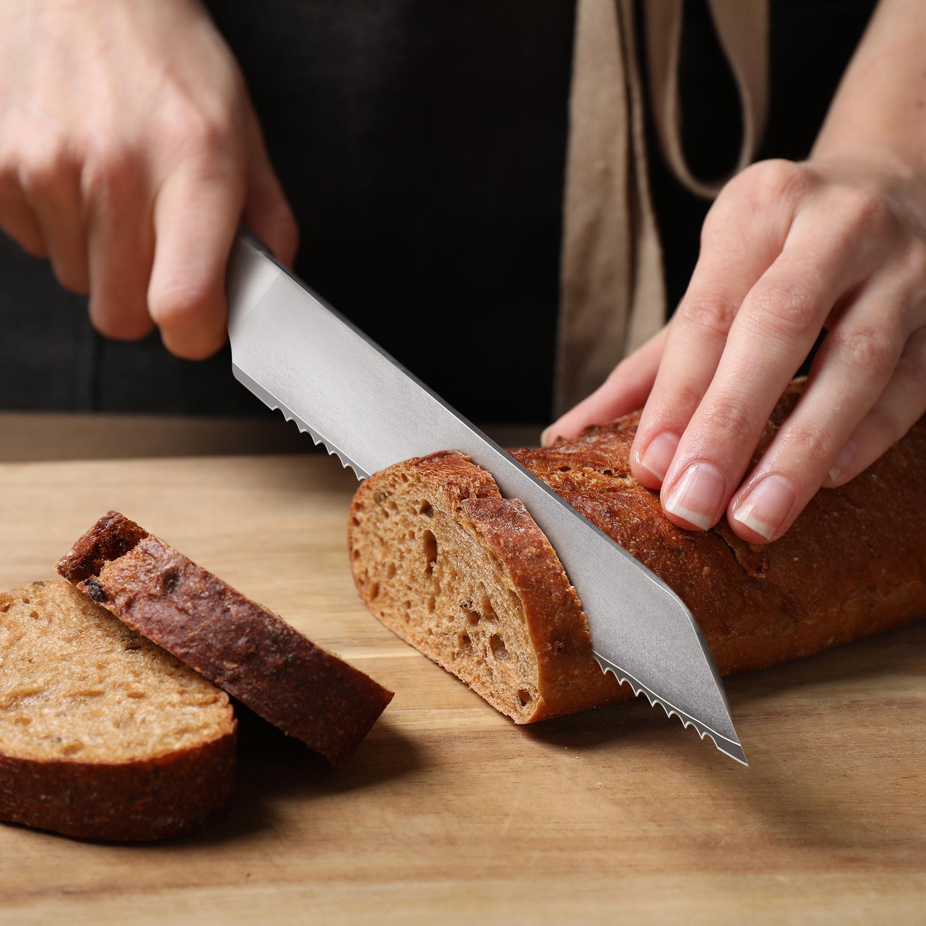 Japanese 8" Bread Knife | SHAN ZU Knives | Ronin series