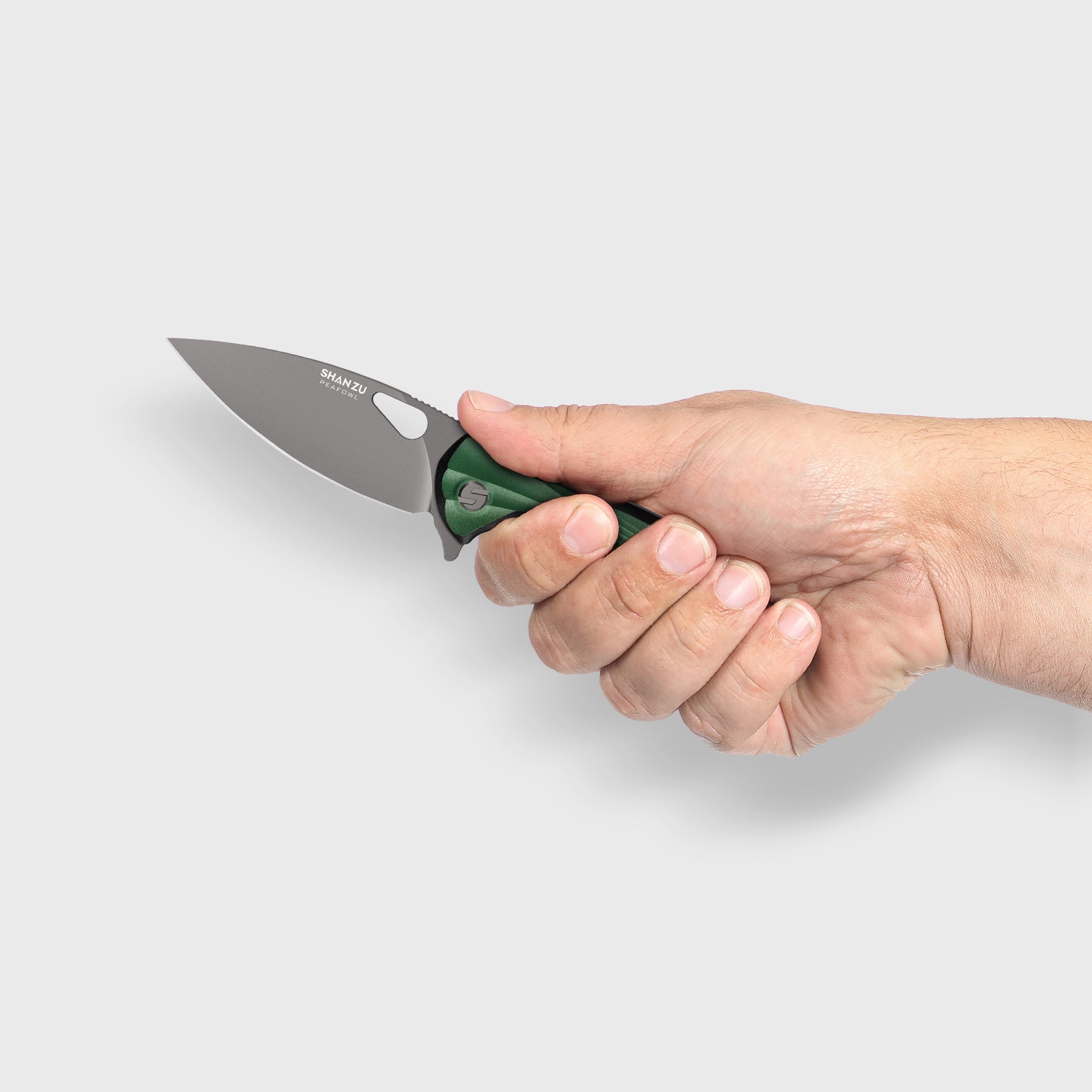 Green Peafowl Folding Knife | SHAN ZU Knives