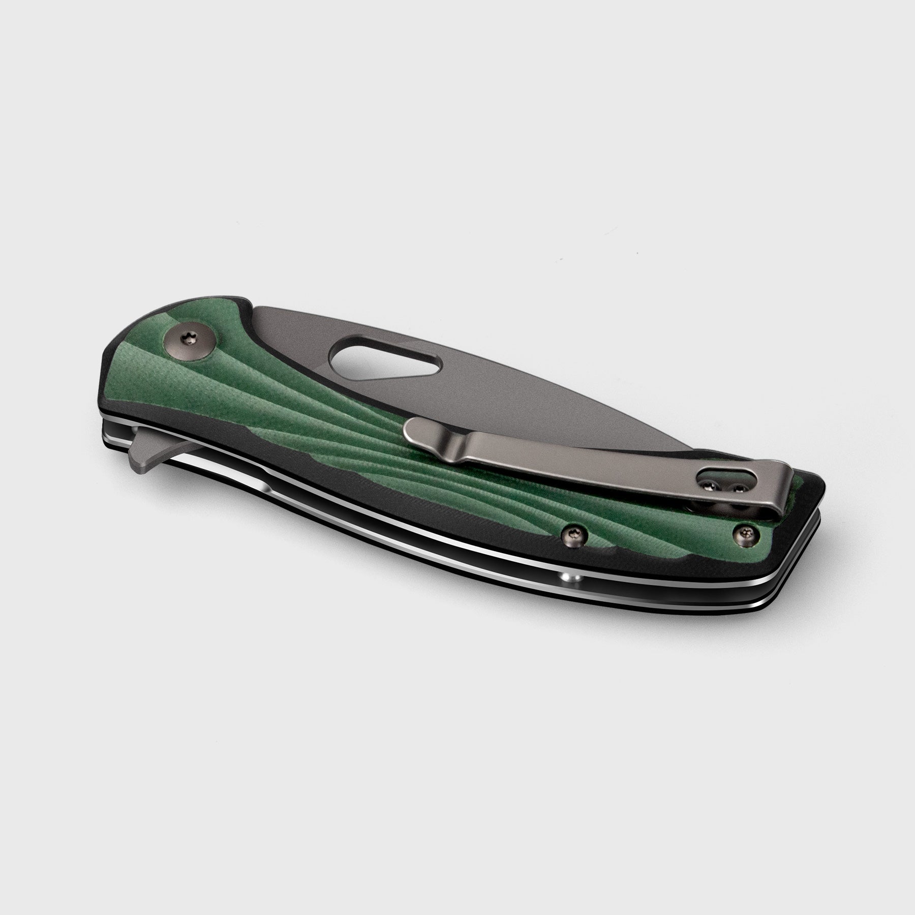 Green Peafowl Folding Knife | SHAN ZU Knives