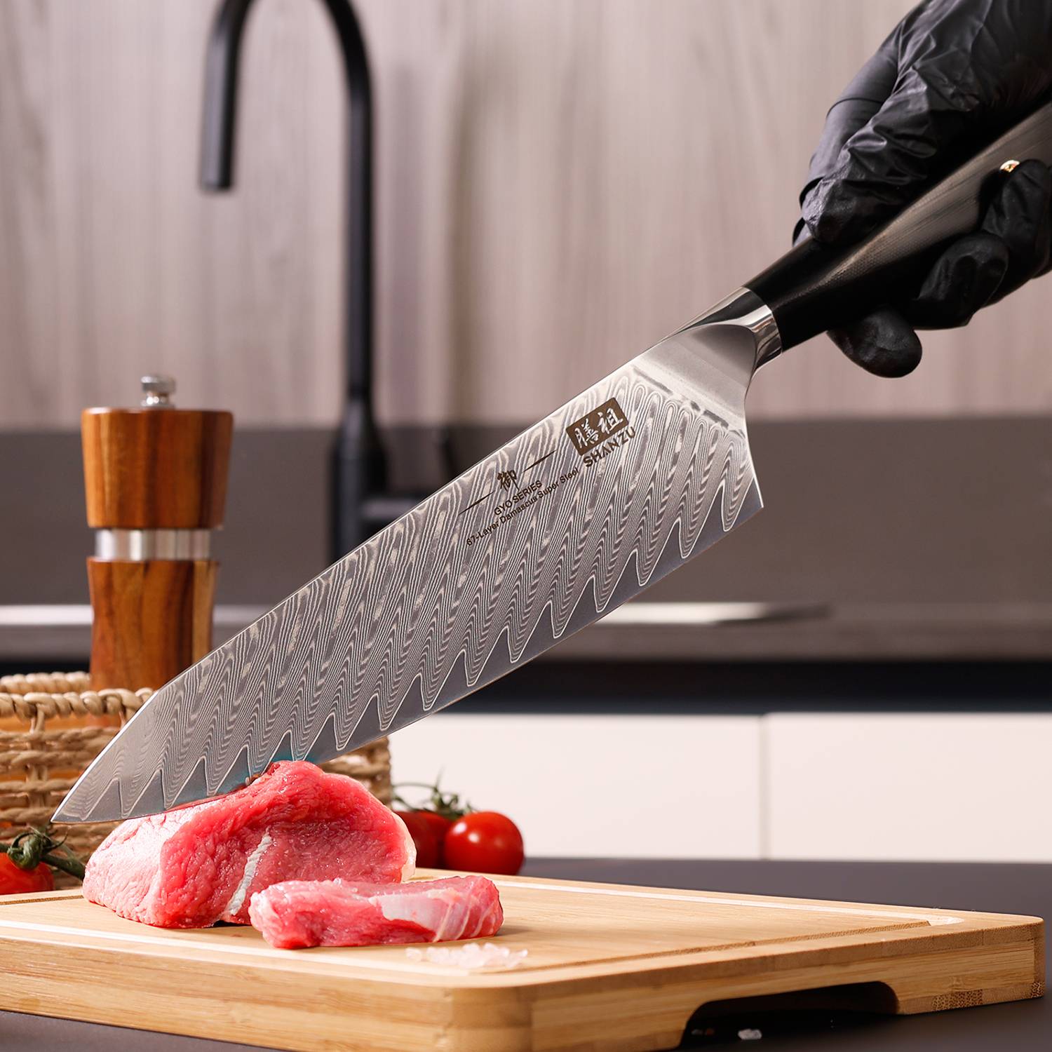 GYO Series Damascus Chef Knife | SHAN ZU Knvies