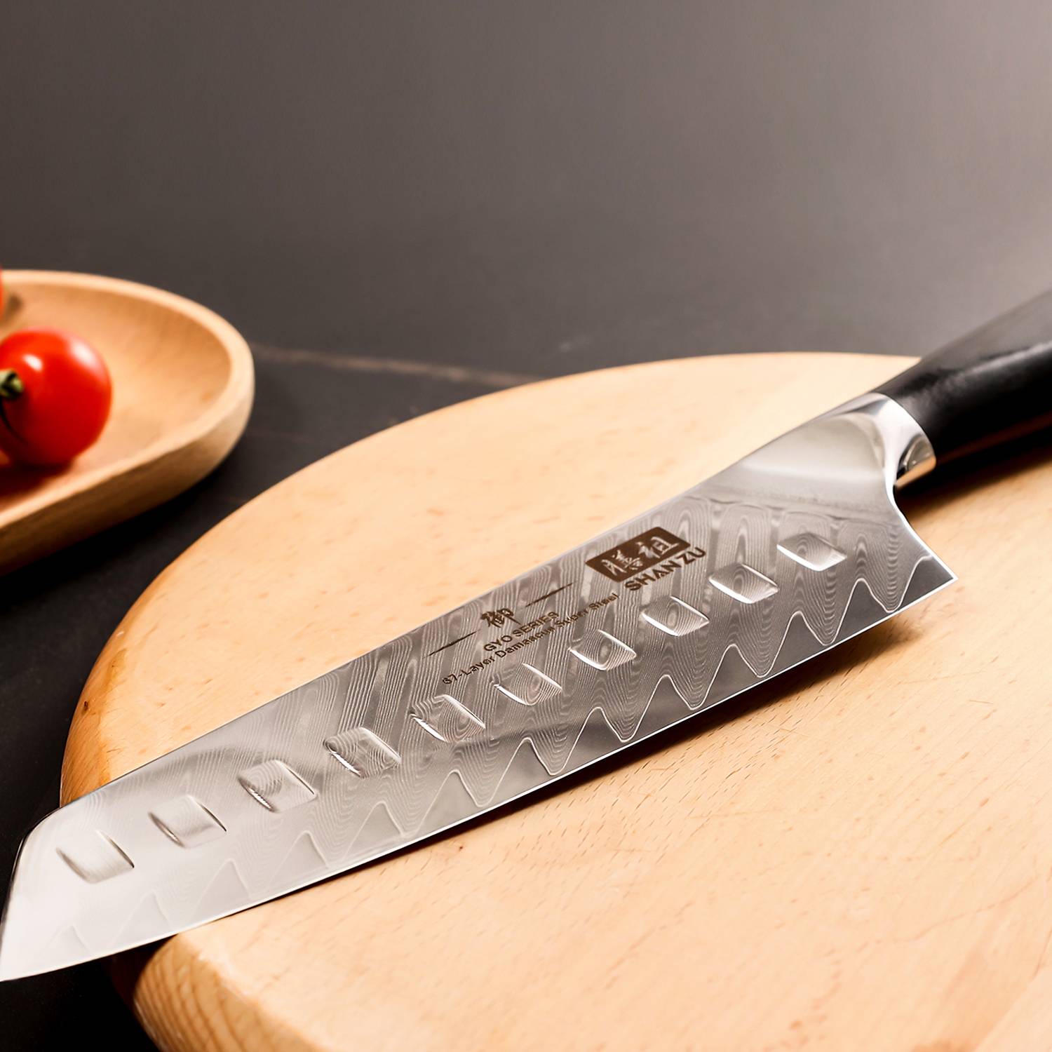 GYO Series Damascus Santoku Knife | SHAN ZU Knvies