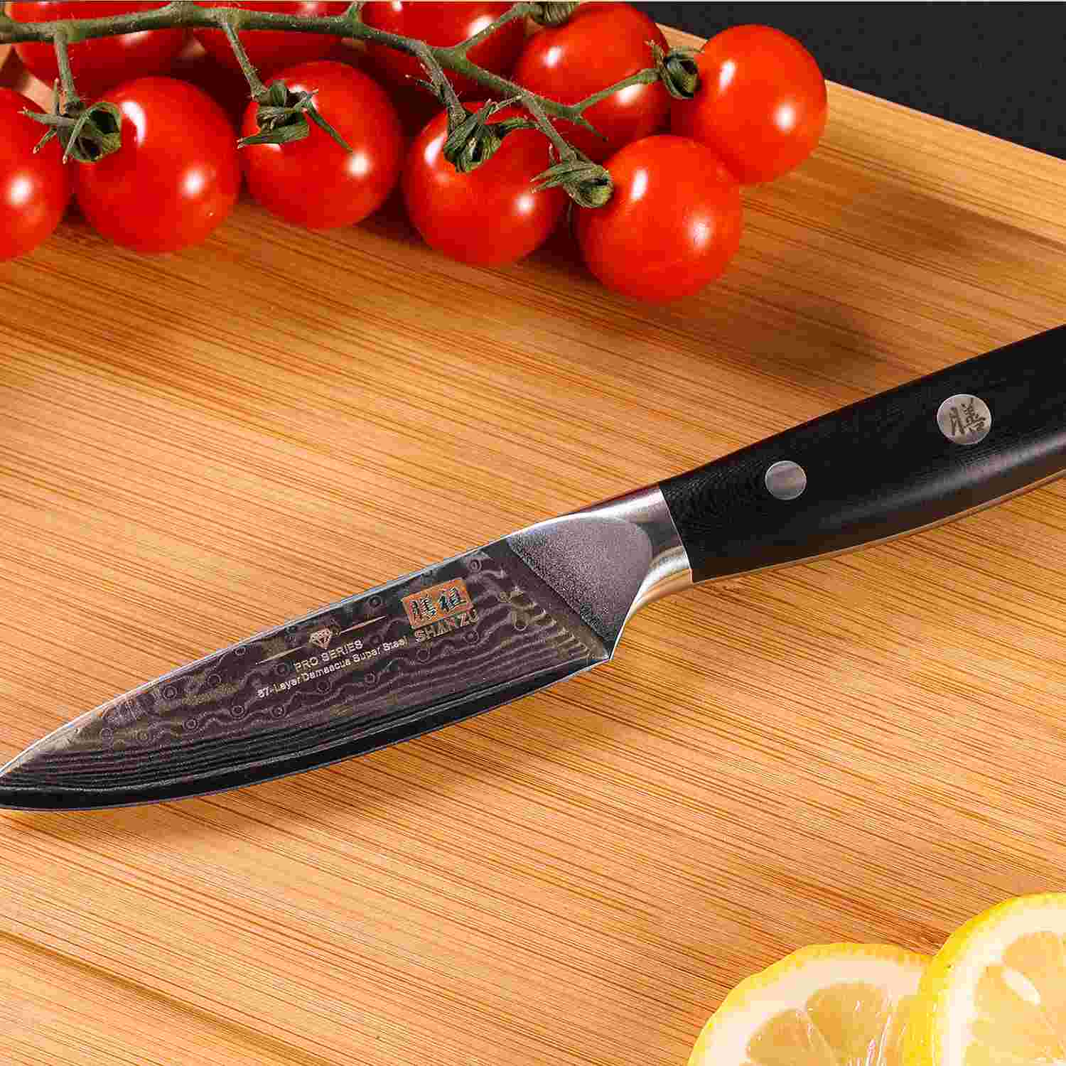 Pro Series Damascus Paring Knife | SHAN ZU Knvies