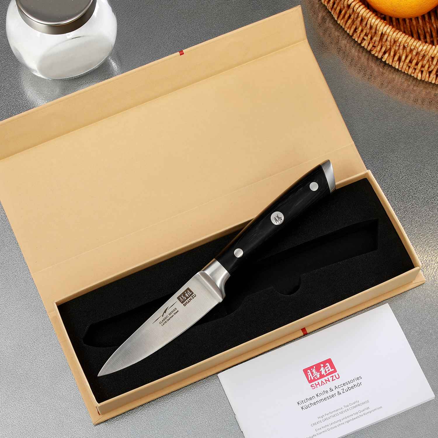 German Steel 3.75" Paring Knife | SHAN ZU Knives