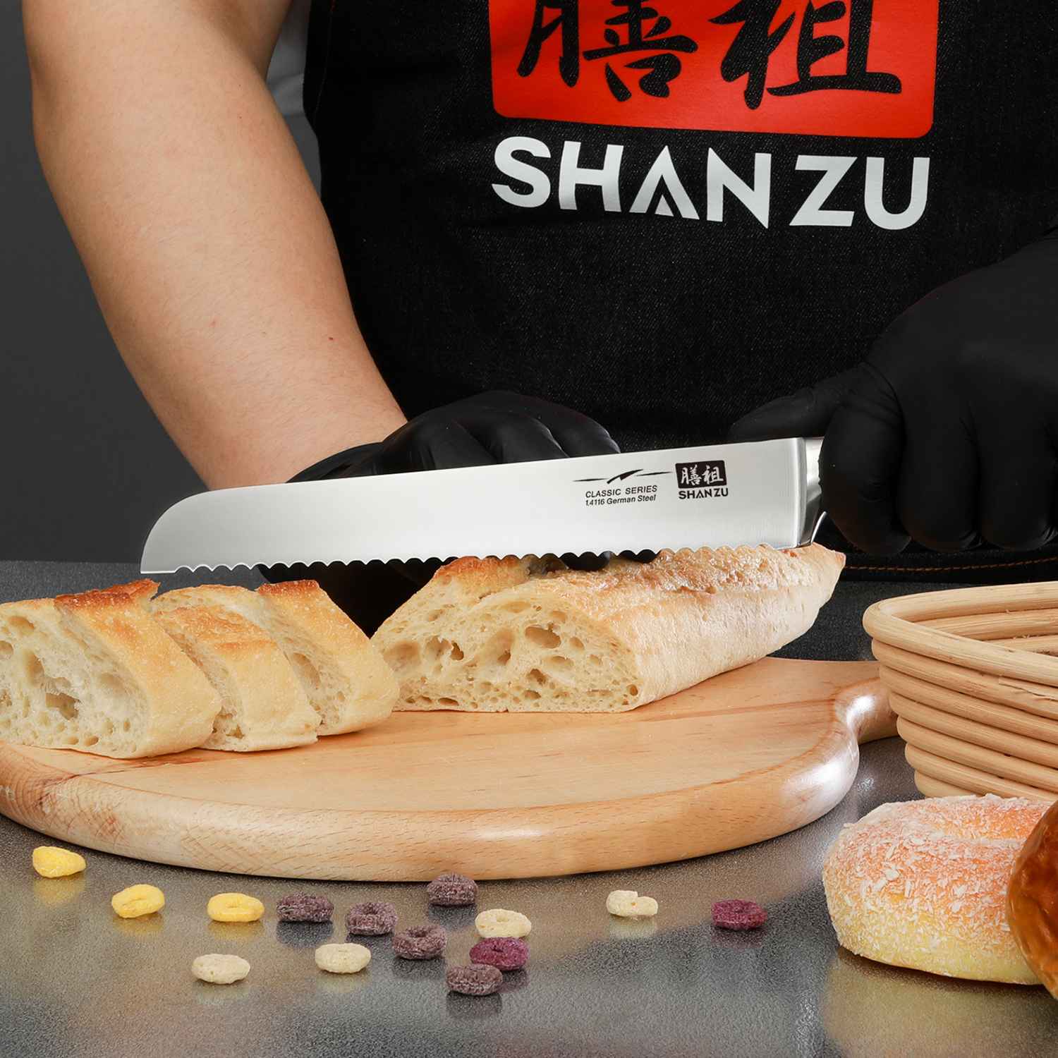 German Steel 8" Bread Knife | SHAN ZU Knives