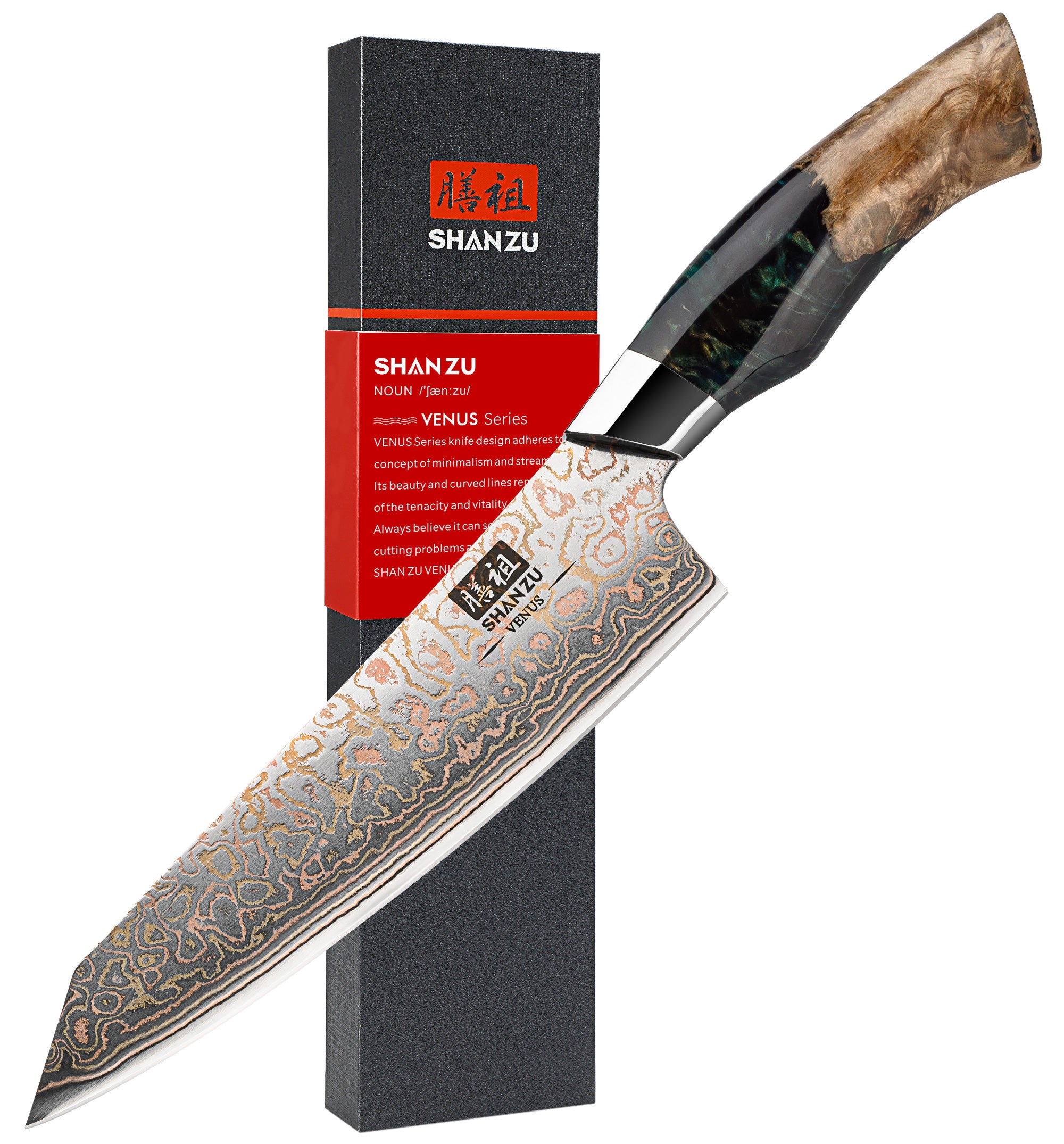 Damascus Chef's Knife | Venus Series | SHAN ZU Knives