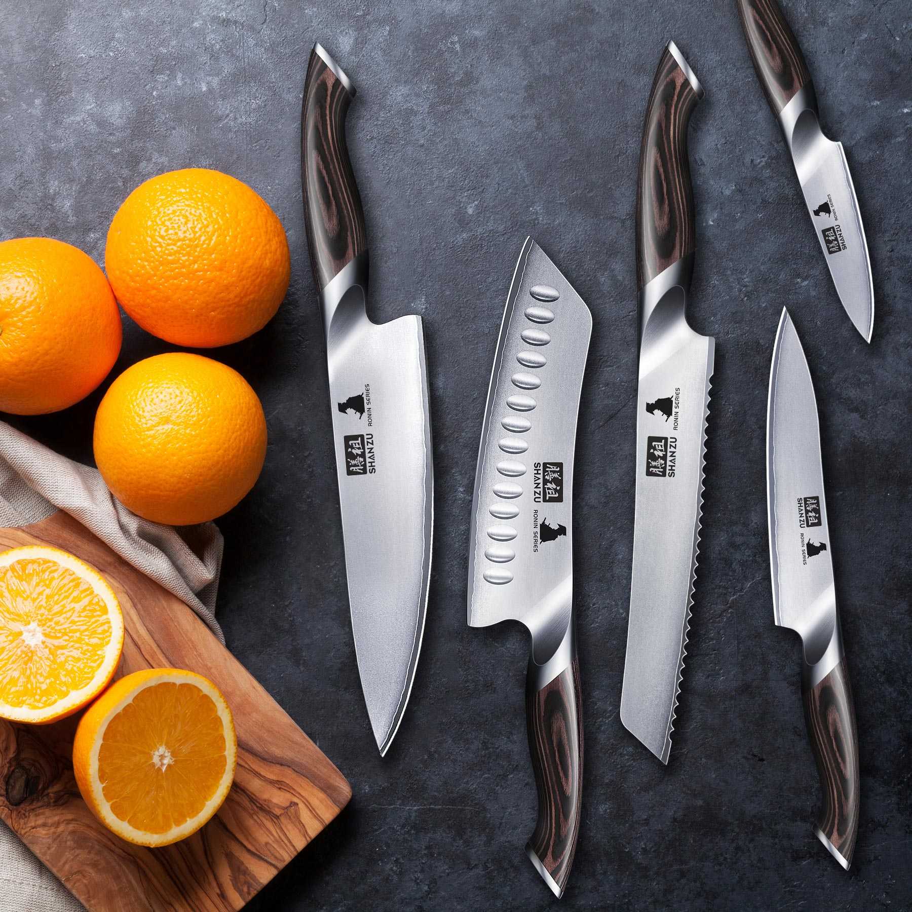 6-PCS Kitchen Knife Set | SHAN ZU Knives | Ronin series