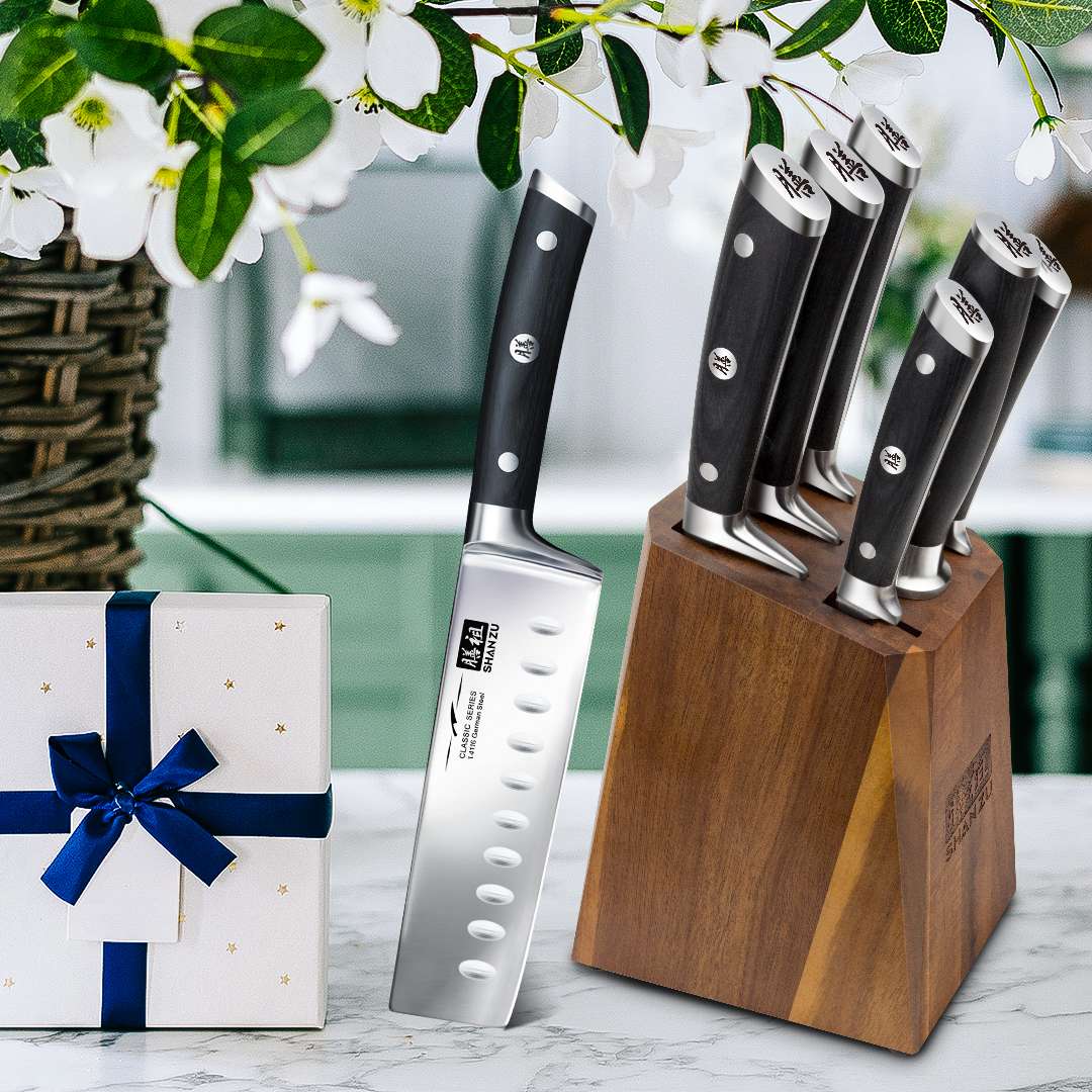 German Steel 7-PCS Knife Set | SHAN ZU Knives