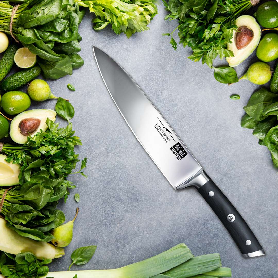 German Steel 8" Chef Knife | SHAN ZU Knives