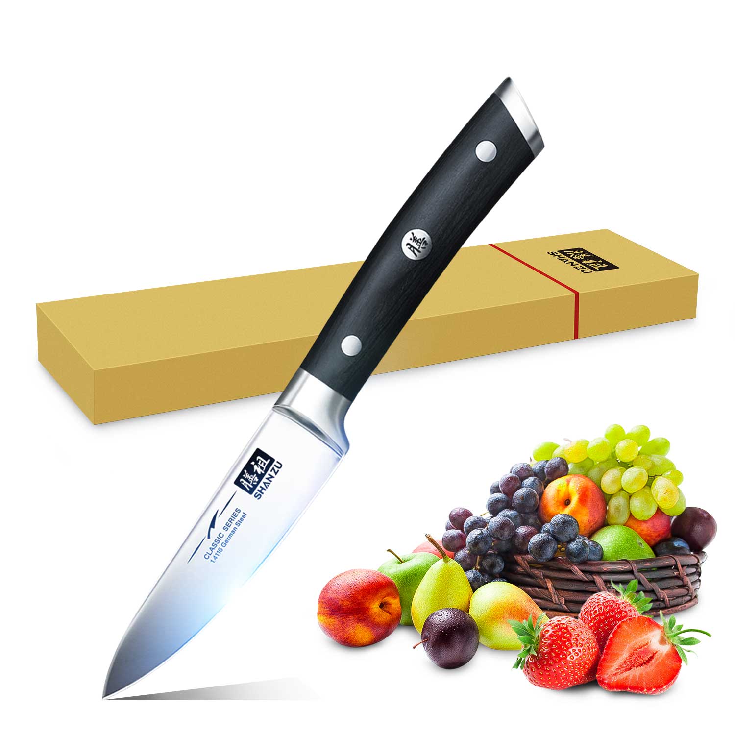 German Steel 3.75" Paring Knife | SHAN ZU Knives